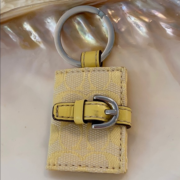 Coach Accessories - 2/$15 coach signature yellow photo keychain